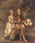 Thomas Gainsborough Portrait of Elizabeth and Charles Bedford France oil painting artist